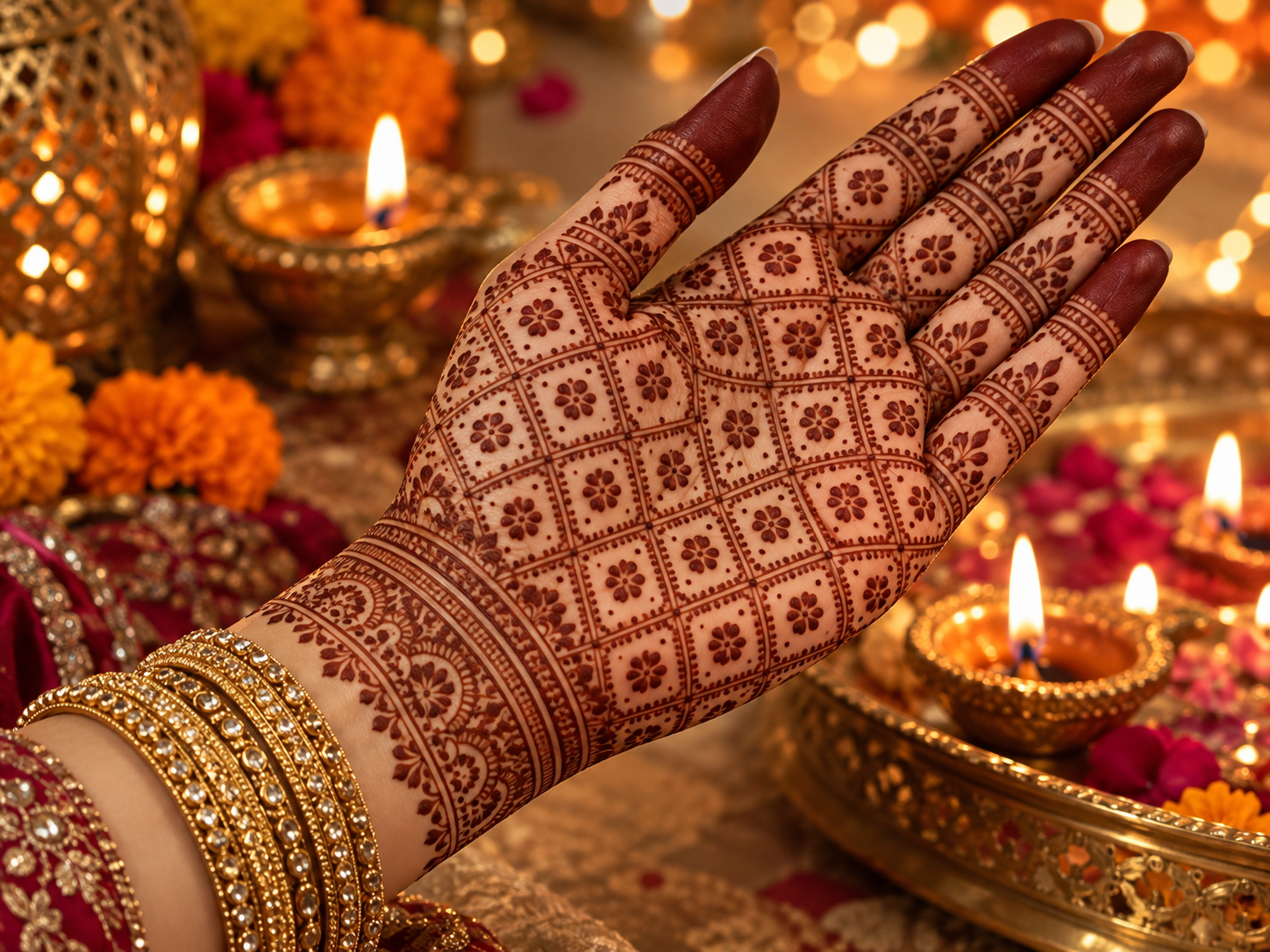 Full-Hand Jaal Design