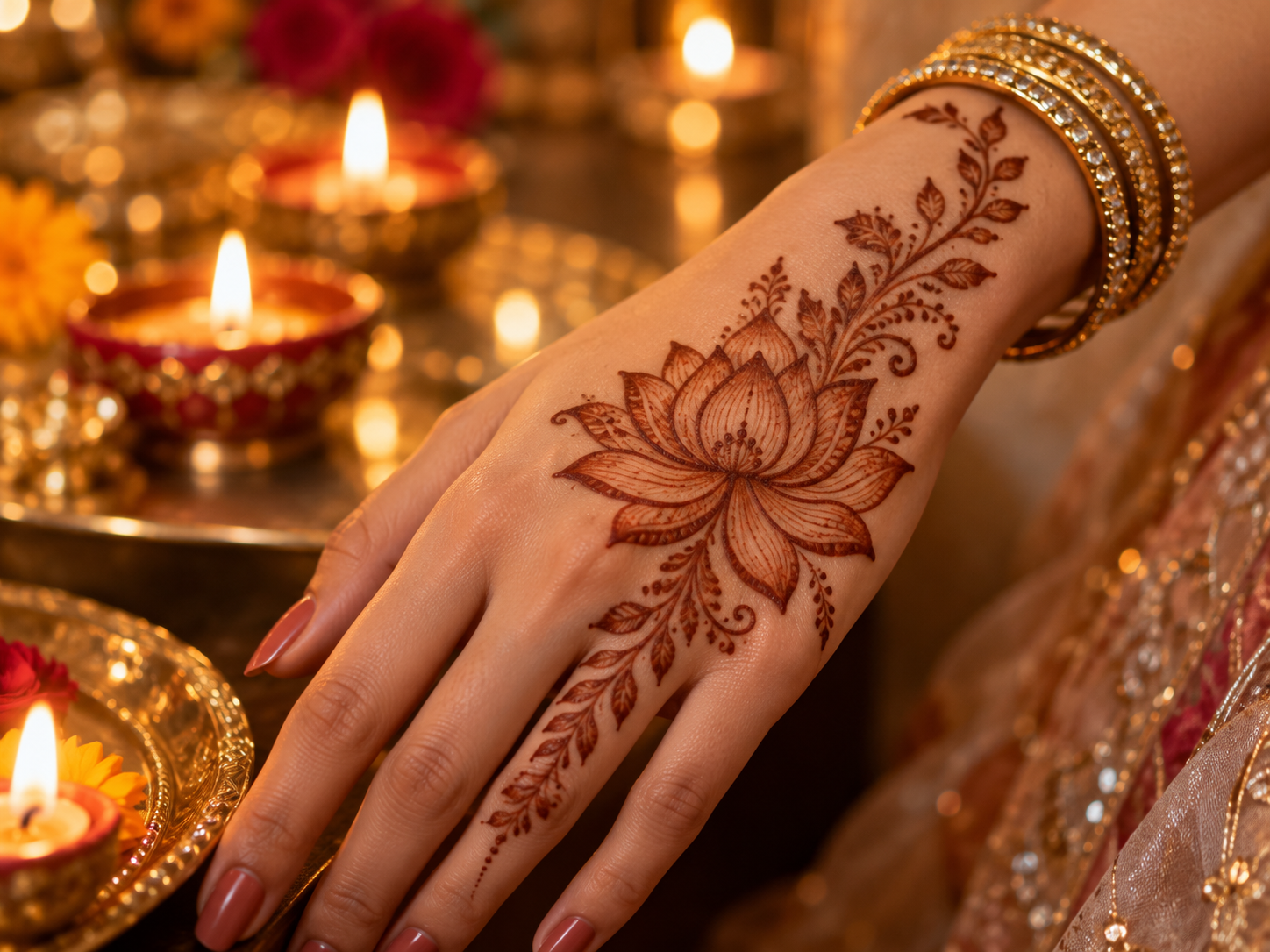 Lotus on the Back of the Hand