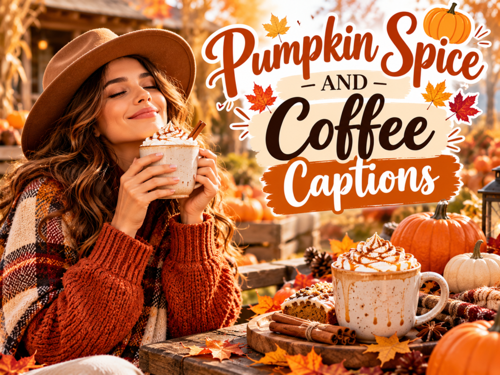 Pumpkin Spice and Coffee Captions