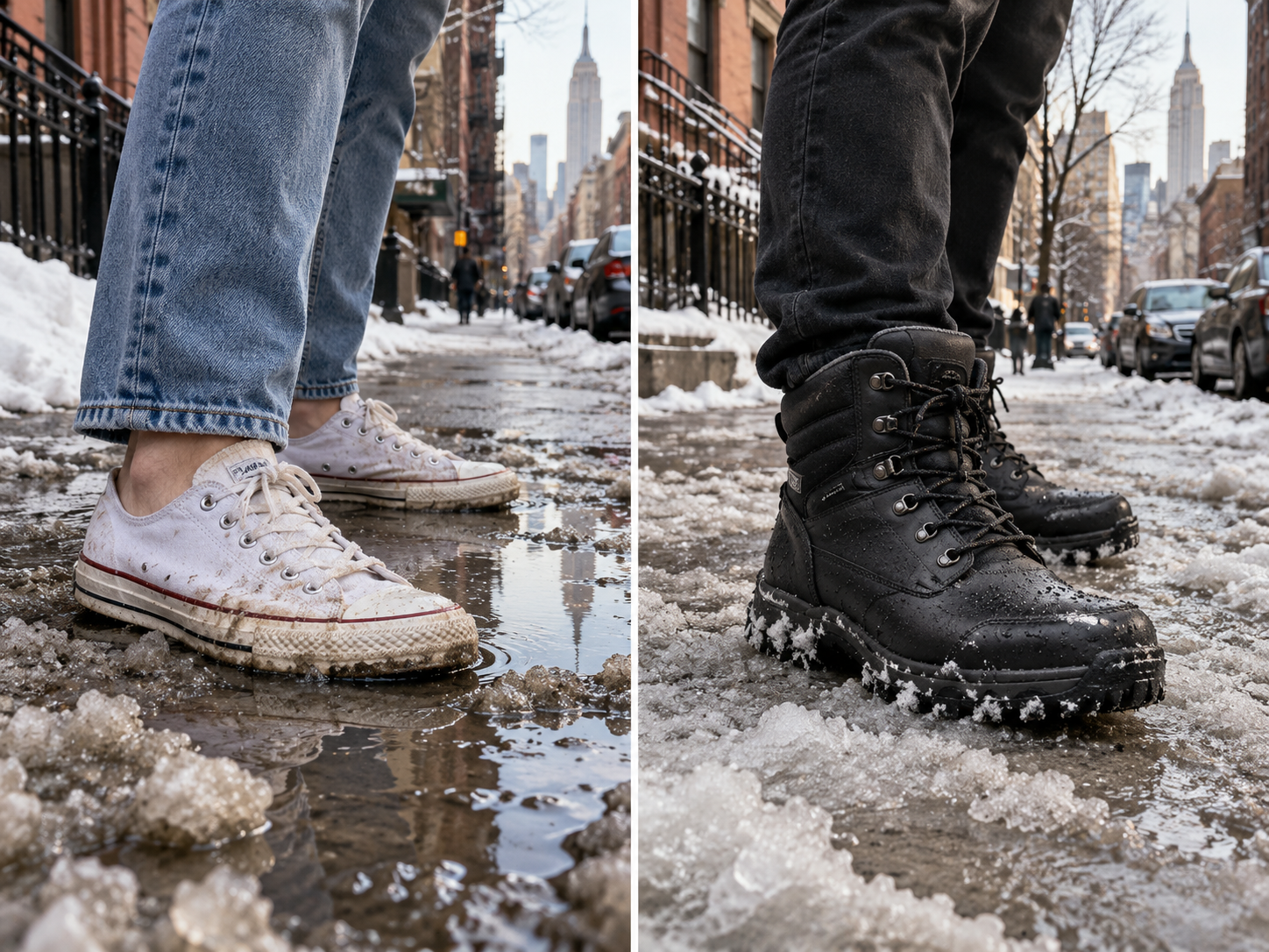 Sneakers to Snow Boots: NYC Winter Streets